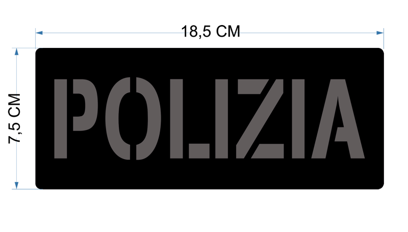 Patch POLIZIA bassa visibilità