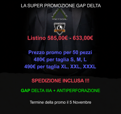 PROMO per FFAA Giubbotto antiproiettile DELTA IIIA 36J
